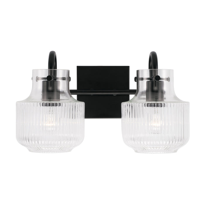 Capital Lighting 145121MB Two Light Vanity, Matte Black