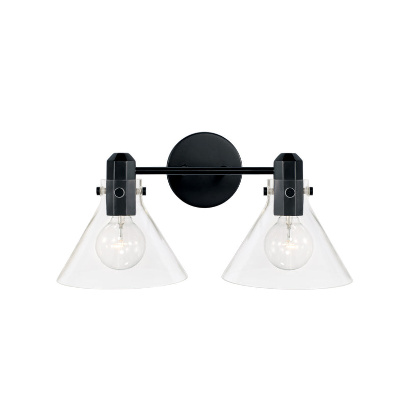 Capital Lighting 145821MB-528 Two Light Vanity, Matte Black