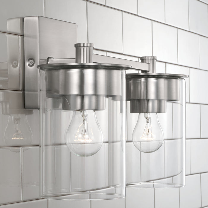 Capital Lighting 146821BN-532 Two Light Vanity, Brushed Nickel