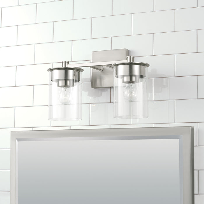 Capital Lighting 146821BN-532 Two Light Vanity, Brushed Nickel