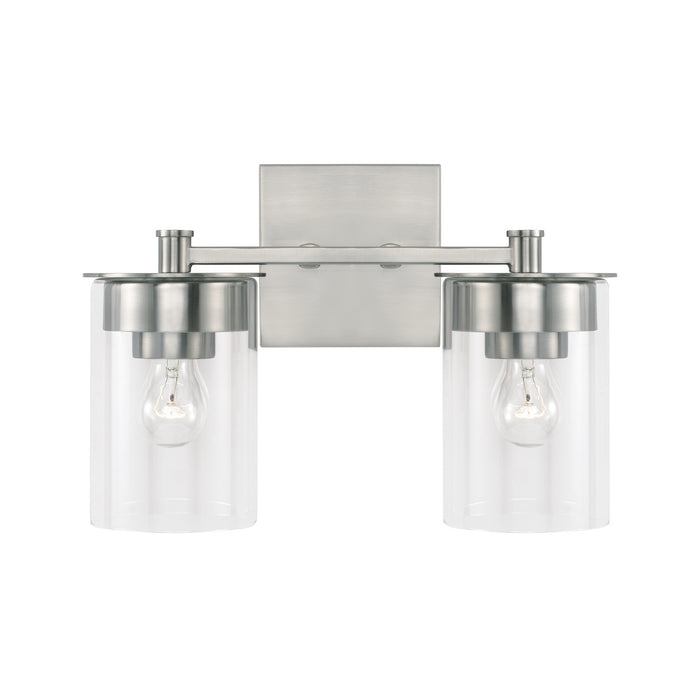Capital Lighting 146821BN-532 Two Light Vanity, Brushed Nickel