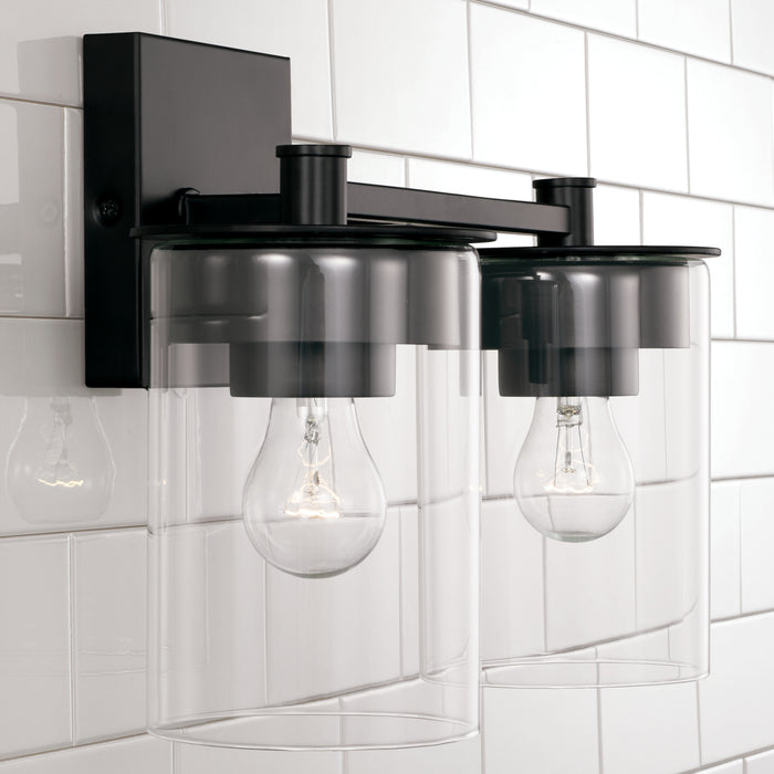 Capital Lighting 146821MB-532 Two Light Vanity, Matte Black