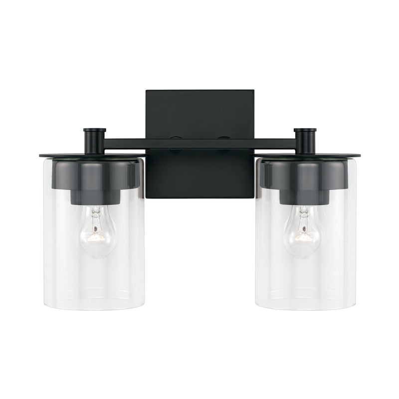 Capital Lighting 146821MB-532 Two Light Vanity, Matte Black