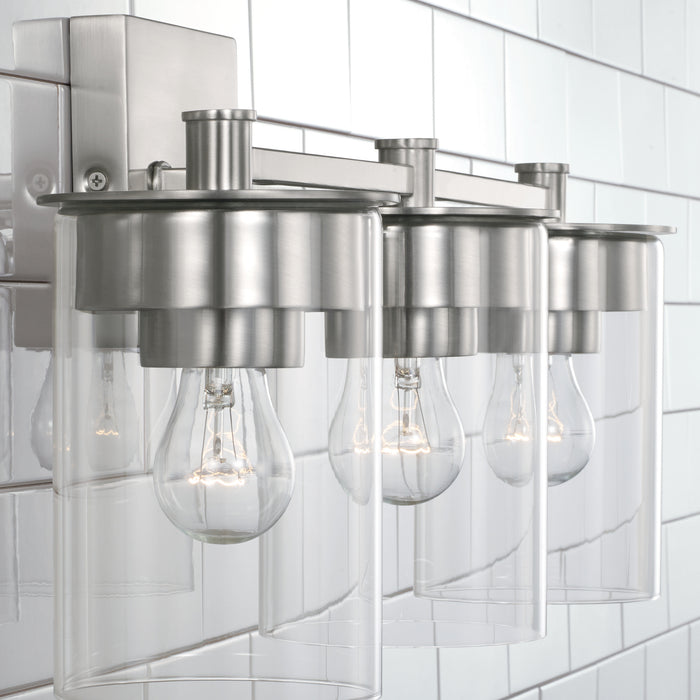 Capital Lighting 146831BN-532 Three Light Vanity, Brushed Nickel
