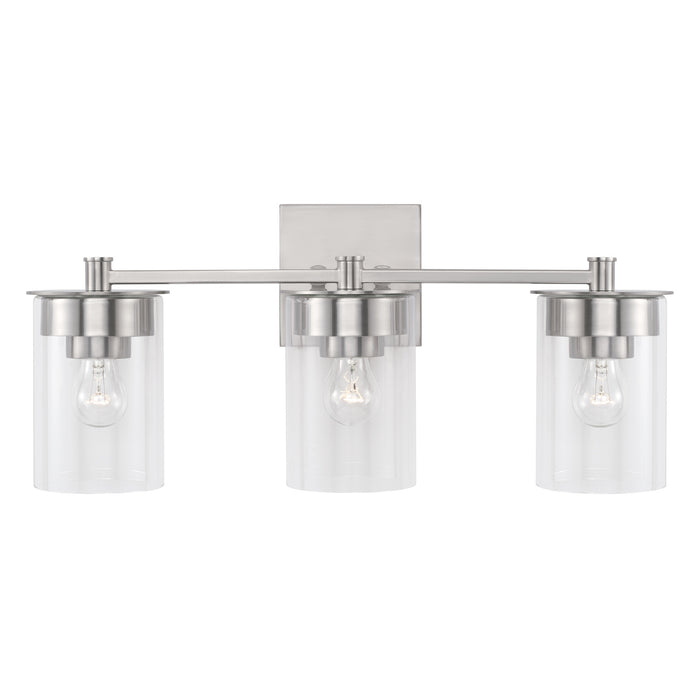 Capital Lighting 146831BN-532 Three Light Vanity, Brushed Nickel