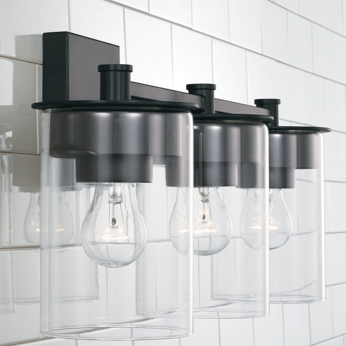 Capital Lighting 146831MB-532 Three Light Vanity, Matte Black