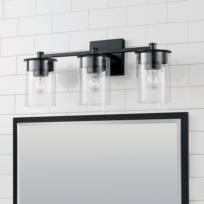 Capital Lighting 146831MB-532 Three Light Vanity, Matte Black