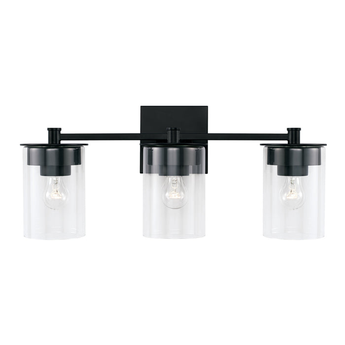 Capital Lighting 146831MB-532 Three Light Vanity, Matte Black