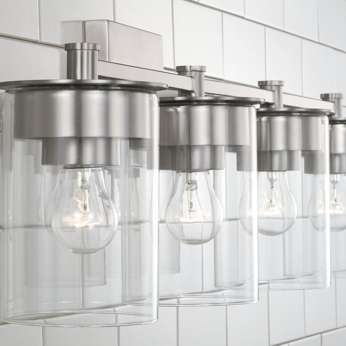 Capital Lighting 146841BN-532 Four Light Vanity, Brushed Nickel
