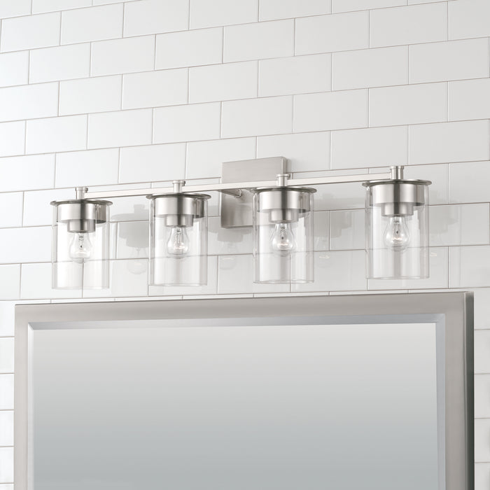 Capital Lighting 146841BN-532 Four Light Vanity, Brushed Nickel