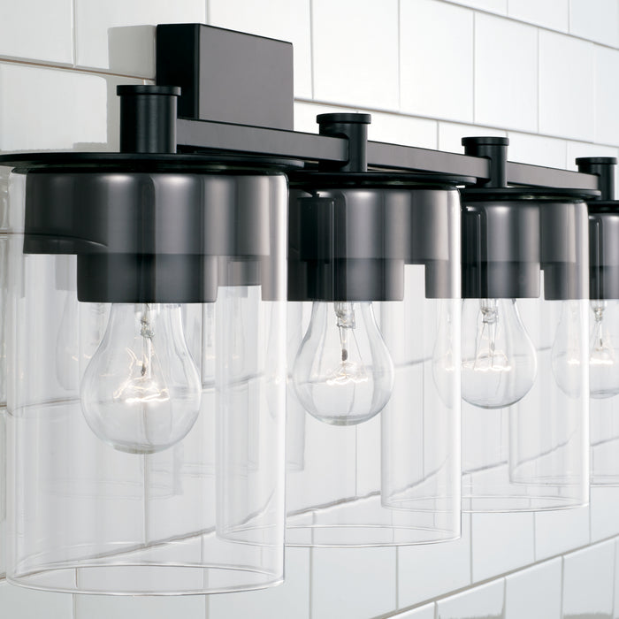 Capital Lighting 146841MB-532 Four Light Vanity, Matte Black