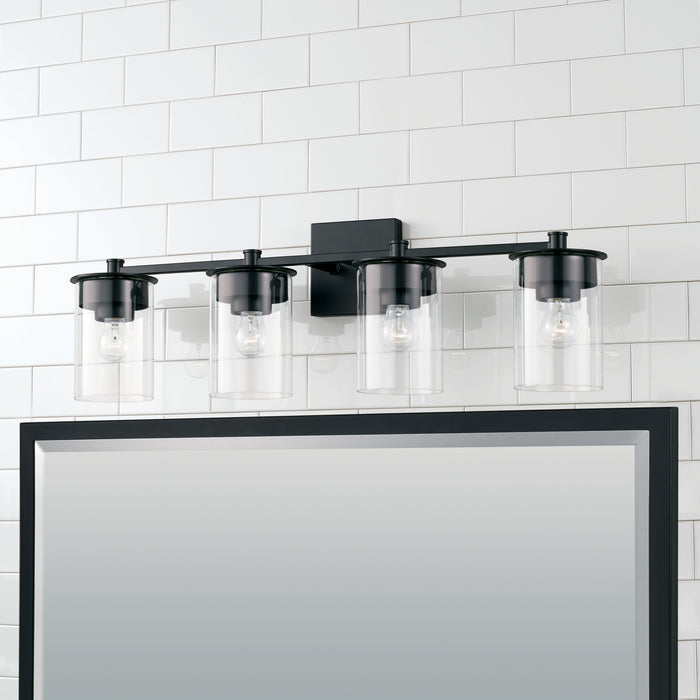 Capital Lighting 146841MB-532 Four Light Vanity, Matte Black