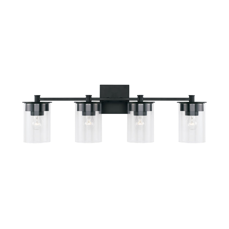 Capital Lighting 146841MB-532 Four Light Vanity, Matte Black