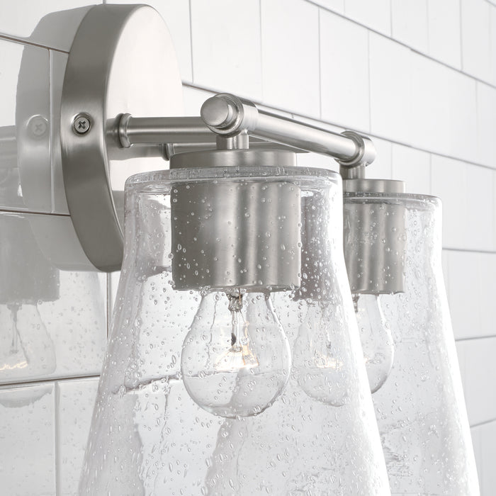 Capital Lighting 146921BN-533 Two Light Vanity, Brushed Nickel