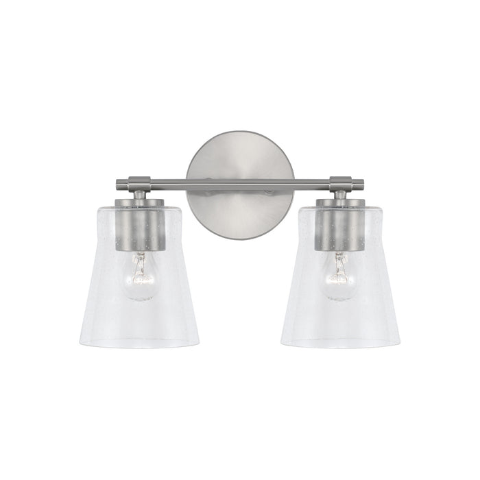 Capital Lighting 146921BN-533 Two Light Vanity, Brushed Nickel