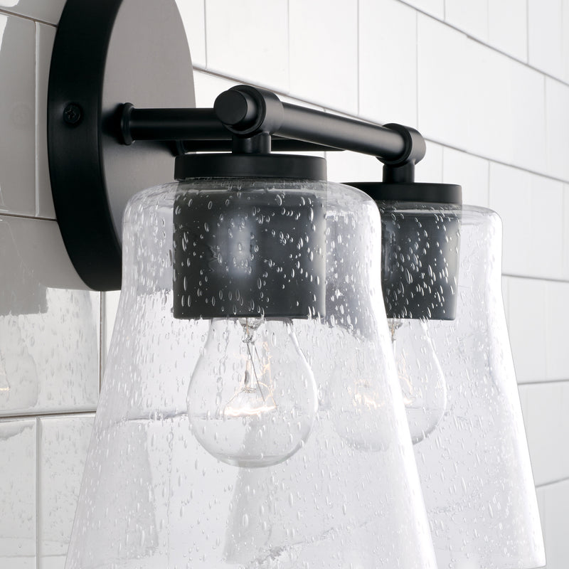 Capital Lighting 146921MB-533 Two Light Vanity, Matte Black