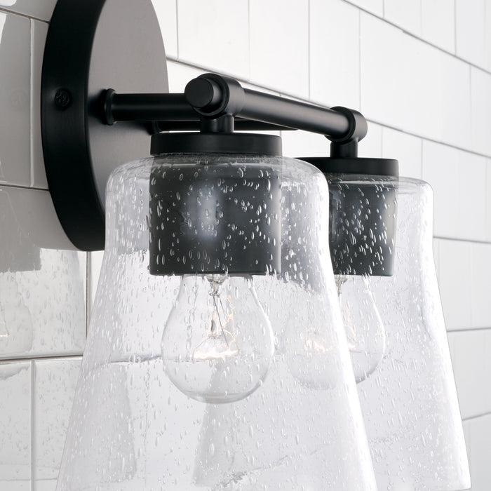 Capital Lighting 146921MB-533 Two Light Vanity, Matte Black