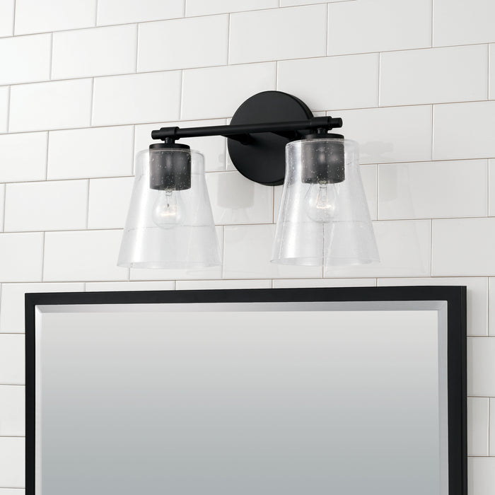 Capital Lighting 146921MB-533 Two Light Vanity, Matte Black