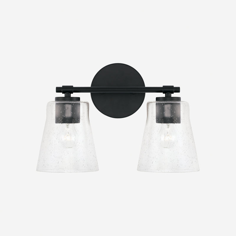 Capital Lighting 146921MB-533 Two Light Vanity, Matte Black