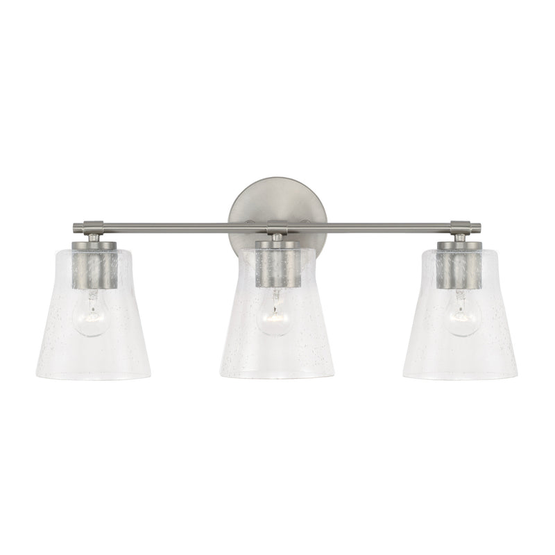 Capital Lighting 146931BN-533 Three Light Vanity, Brushed Nickel