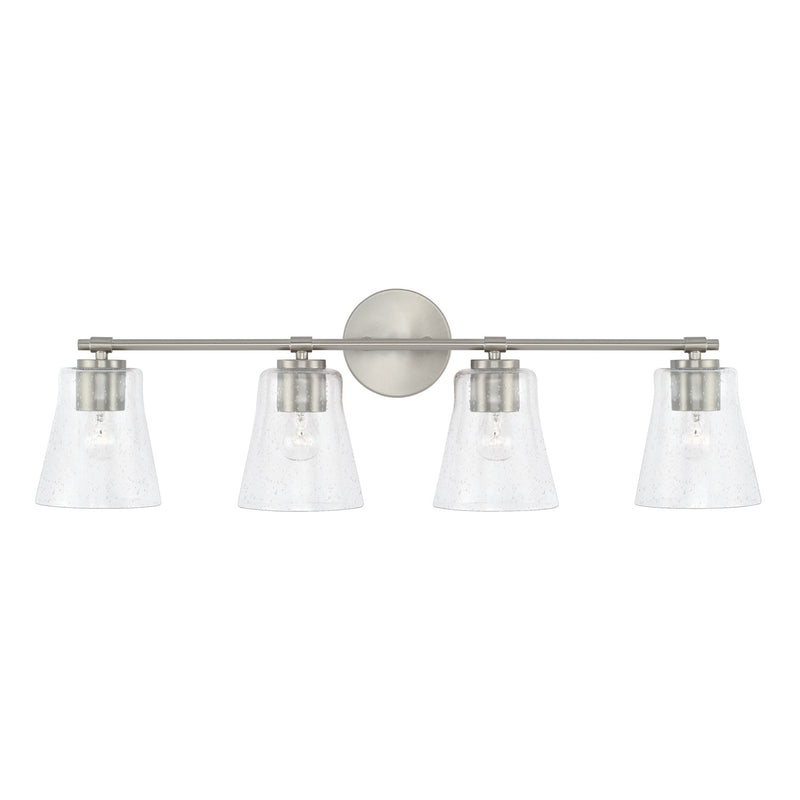Capital Lighting 146941BN-533 Four Light Vanity, Brushed Nickel