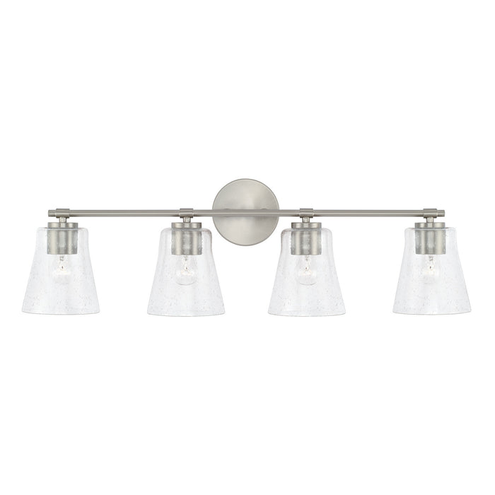 Capital Lighting 146941BN-533 Four Light Vanity, Brushed Nickel
