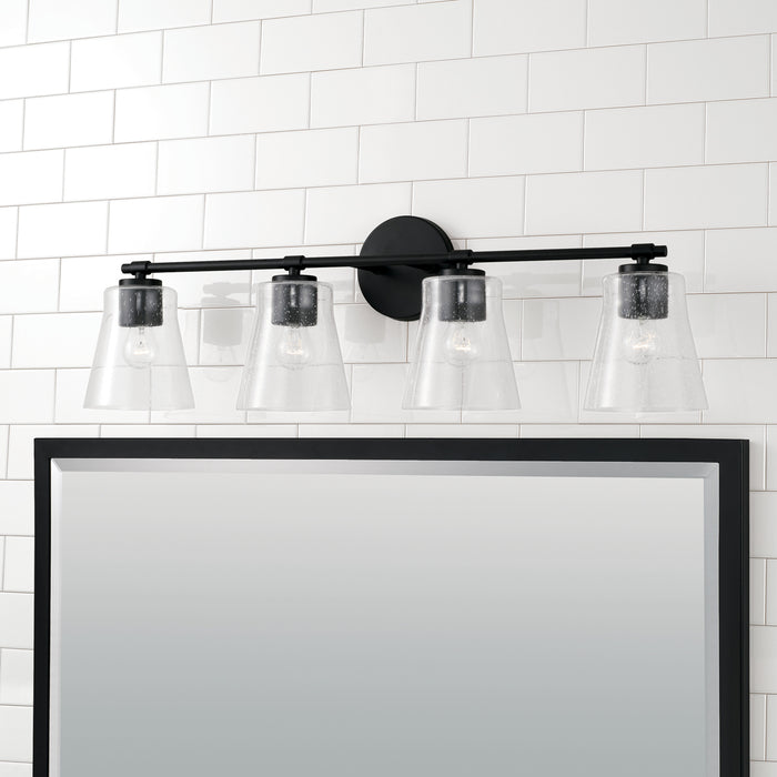 Capital Lighting 146941MB-533 Four Light Vanity, Matte Black
