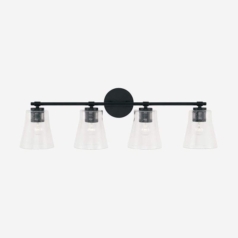 Capital Lighting 146941MB-533 Four Light Vanity, Matte Black