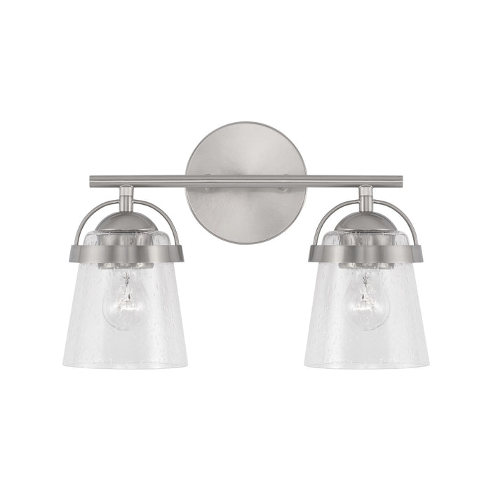 Capital Lighting 147021BN-534 Two Light Vanity, Brushed Nickel