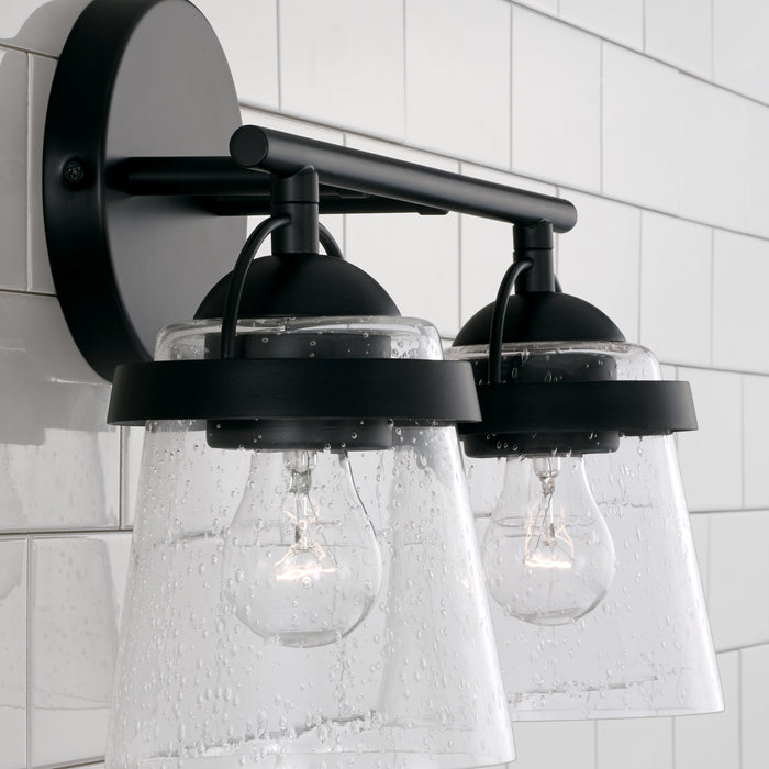 Capital Lighting 147021MB-534 Two Light Vanity, Matte Black