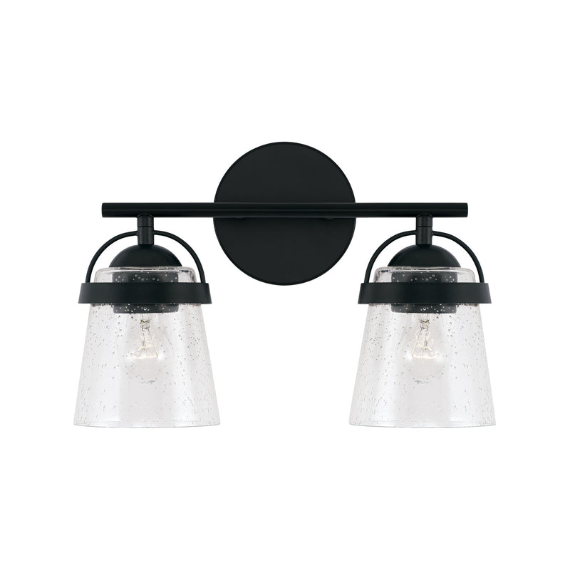 Capital Lighting 147021MB-534 Two Light Vanity, Matte Black