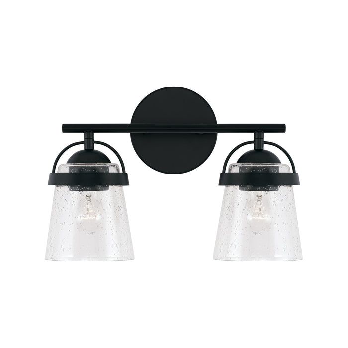 Capital Lighting 147021MB-534 Two Light Vanity, Matte Black