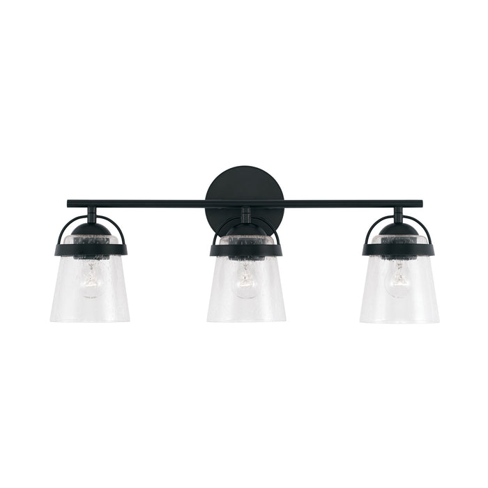Capital Lighting 147031MB-534 Three Light Vanity, Matte Black