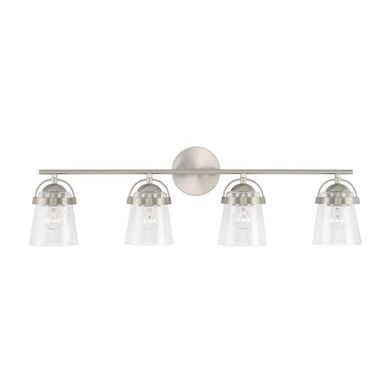 Capital Lighting 147041BN-534 Four Light Vanity, Brushed Nickel