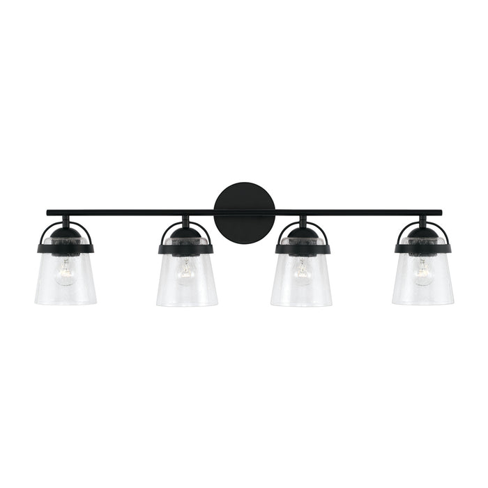 Capital Lighting 147041MB-534 Four Light Vanity, Matte Black