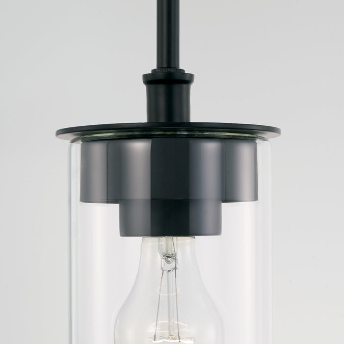Capital Lighting 246811MB-532 One Light Semi Flush Mount, Matte Black