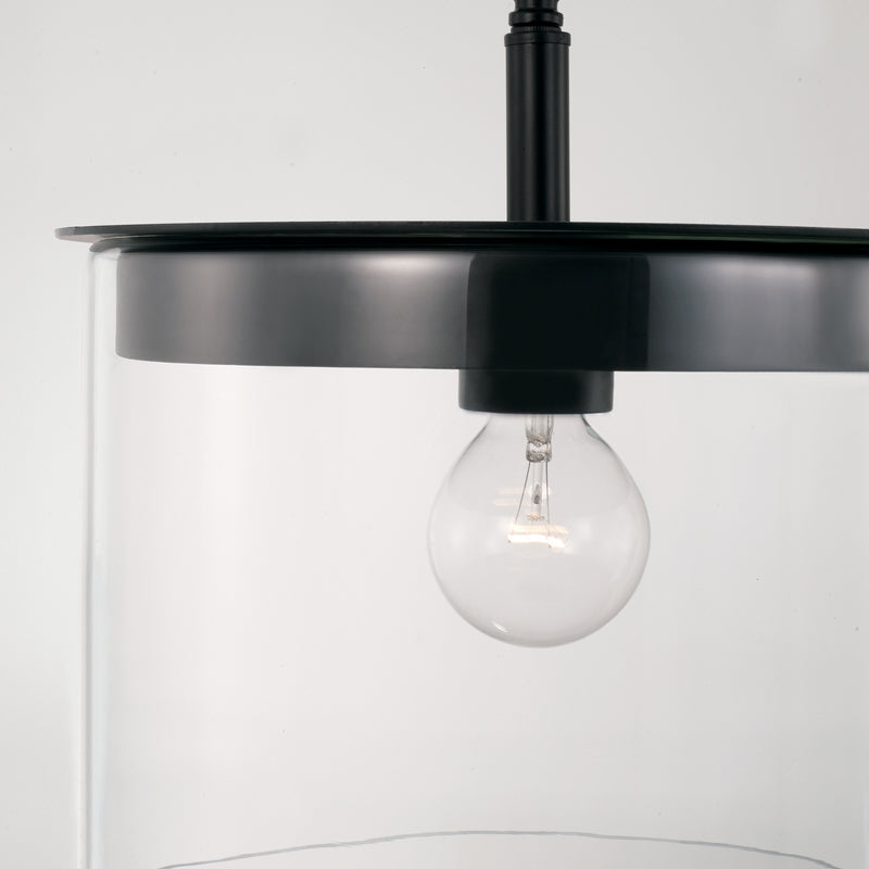 Capital Lighting 246812MB One Light Semi Flush Mount, Matte Black