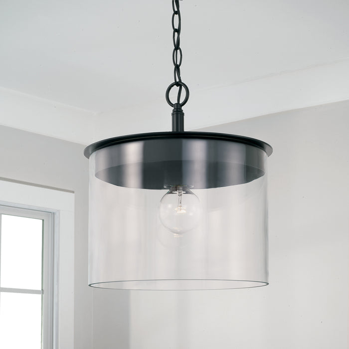 Capital Lighting 246812MB One Light Semi Flush Mount, Matte Black