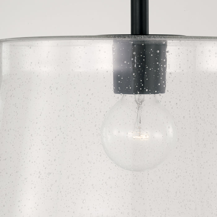 Capital Lighting 246911MB One Light Pendant, Matte Black