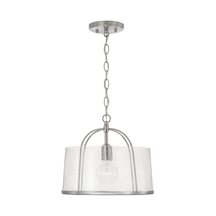Capital Lighting 247011BN One Light Semi Flush Mount, Brushed Nickel
