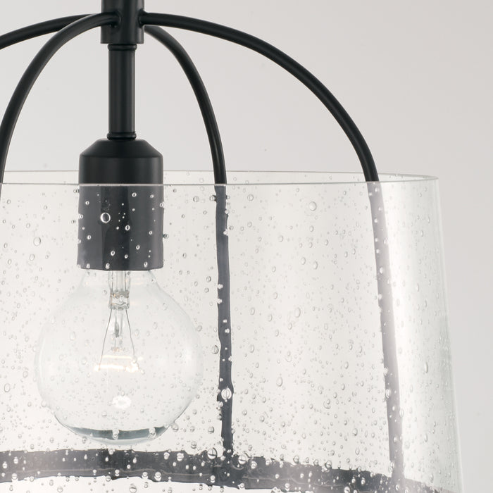 Capital Lighting 247011MB One Light Semi Flush Mount, Matte Black