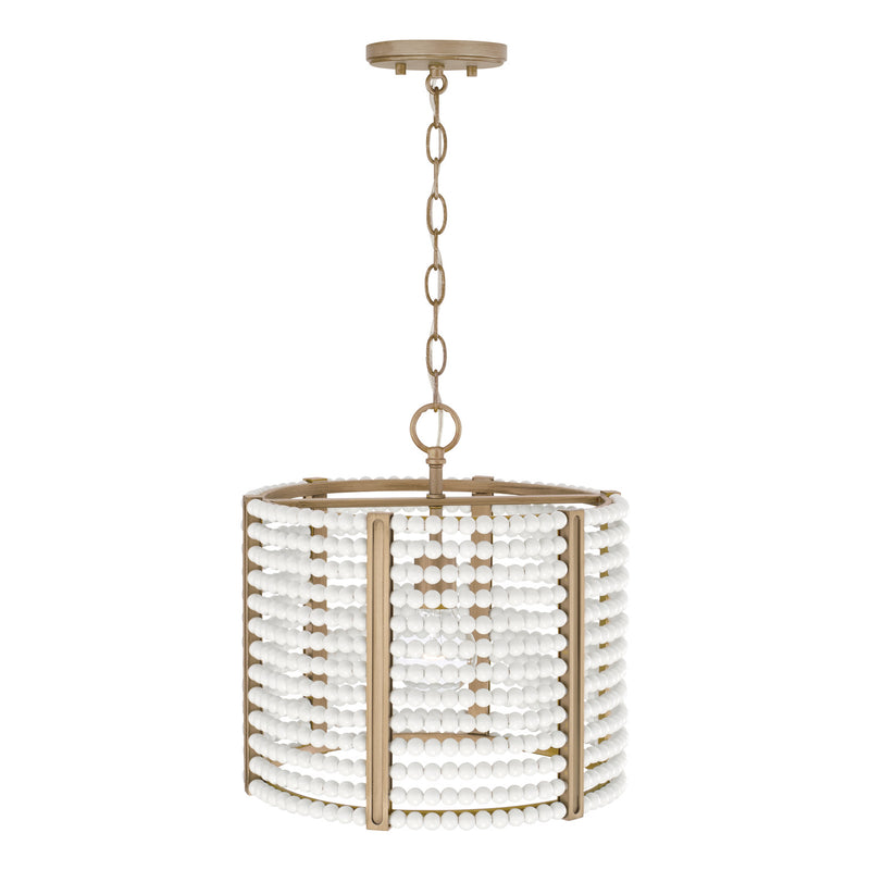 Capital Lighting 247111AP One Light Semi Flush Mount, Aged Brass Painted