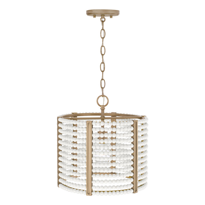 Capital Lighting 247111AP One Light Semi Flush Mount, Aged Brass Painted