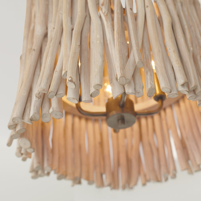 Capital Lighting 340242PP Four Light Pendant, Brushed Pewter