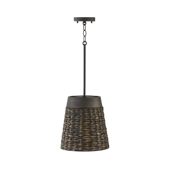 Capital Lighting 343911CW One Light Pendant, Charcoal Wash