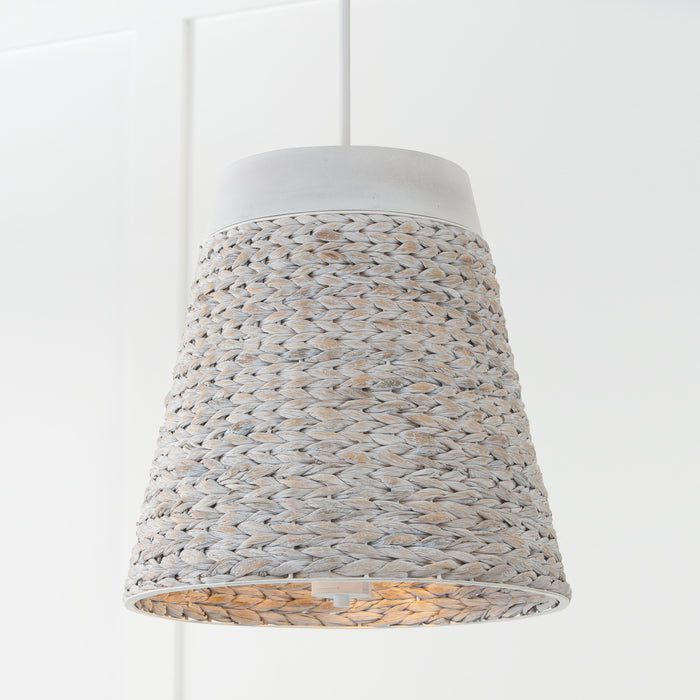 Capital Lighting 343941HW Four Light Pendant, Chalk Wash