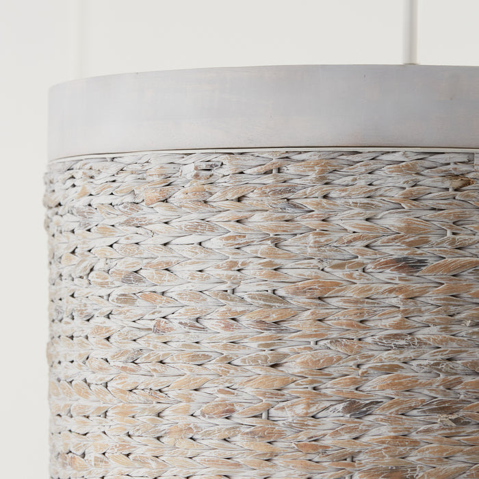 Capital Lighting 343942HW Four Light Pendant, Chalk Wash