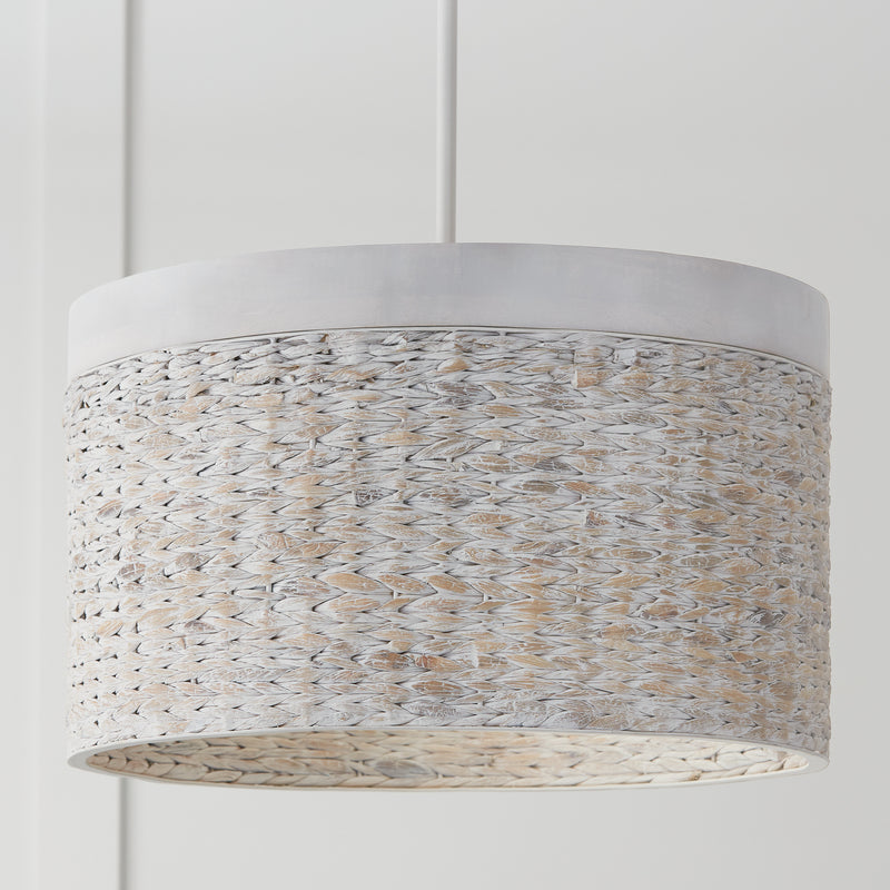Capital Lighting 343942HW Four Light Pendant, Chalk Wash
