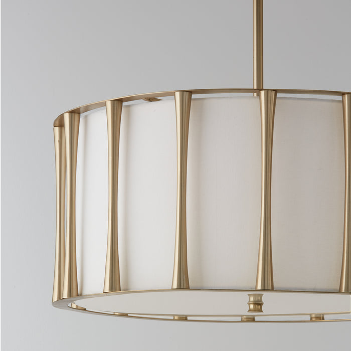 Capital Lighting 344641MA Four Light Pendant, Matte Brass