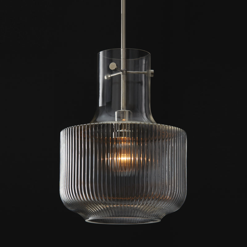 Capital Lighting 345111PN One Light Pendant, Polished Nickel
